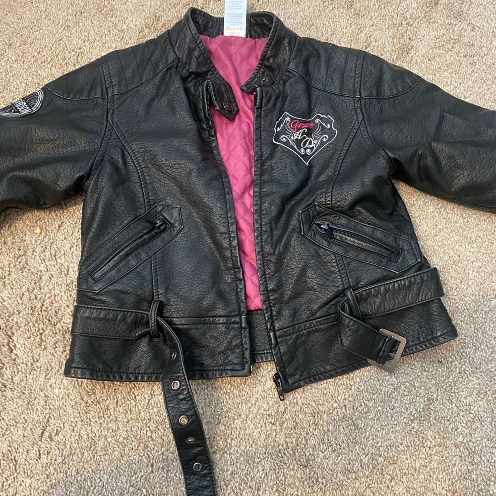 Harley Davison faux leather toddler jacket FREE SHIPPING